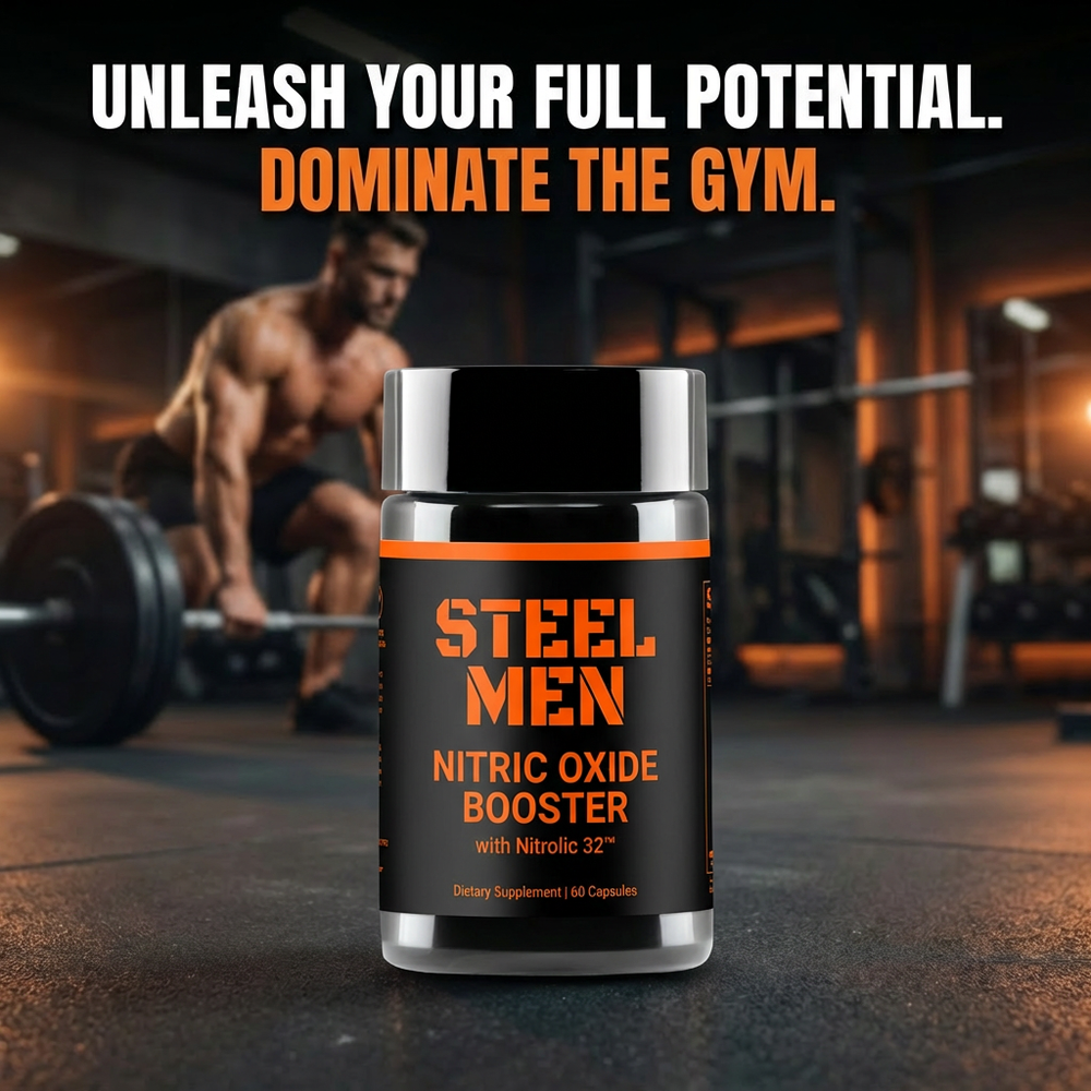 Steel Men Nitric Oxide Booster With Nitrolic 32™