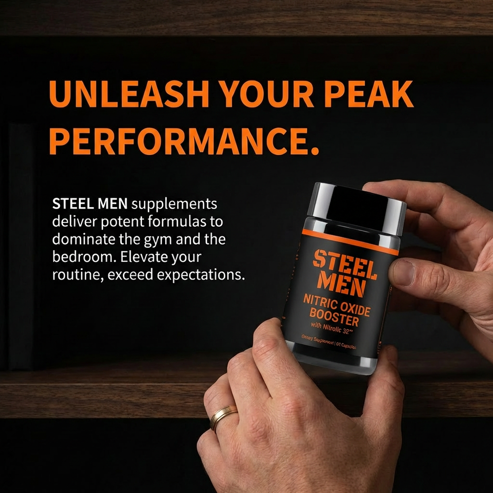 Steel Men Nitric Oxide Booster With Nitrolic 32™