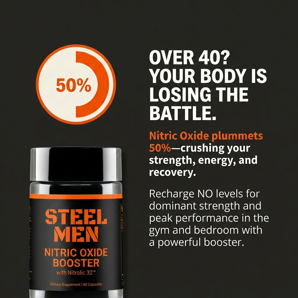 Steel Men Nitric Oxide Booster With Nitrolic 32™